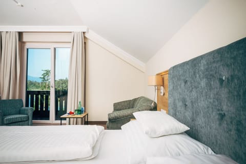 Exclusive Double Room, 1 King Bed, Balcony, Lake View | Hypo-allergenic bedding, in-room safe, desk, laptop workspace