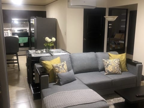 Deluxe Apartment, 2 Bedrooms, Kitchen | Living area | Smart TV