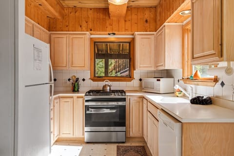 Cabin, 4 Bedrooms | Private kitchen | Fridge, oven, coffee/tea maker, toaster