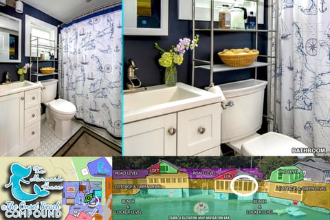 The Mermaid House Experience | Bathroom | Hair dryer, bathrobes, towels, soap