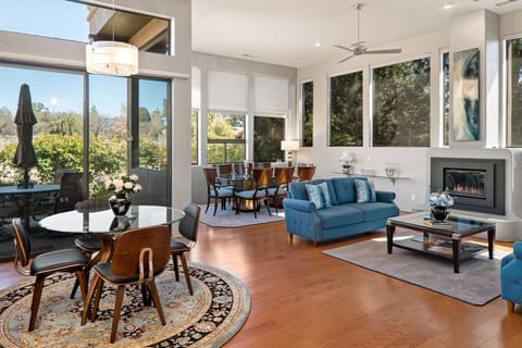 Enjoy an open plan living/dining area