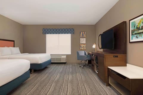 Room, 2 Queen Beds, Accessible, Bathtub (Mobility & Hearing) | In-room safe, desk, blackout drapes, iron/ironing board
