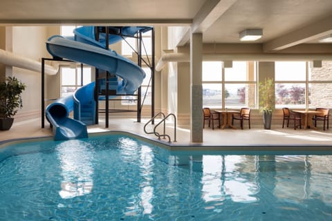 Indoor pool, open 8:00 AM to 8:00 PM, sun loungers