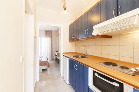 Family Apartment | Private kitchen | Full-size fridge, oven, stovetop, cookware/dishes/utensils