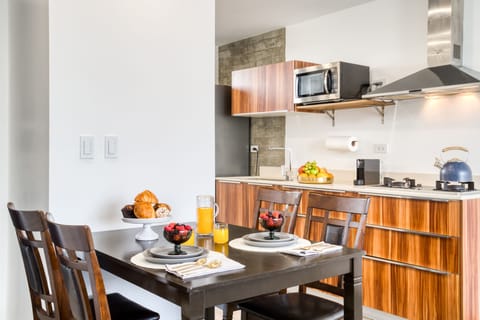 Standard Apartment with Balcony | Private kitchenette | Full-size fridge, microwave, stovetop, espresso maker