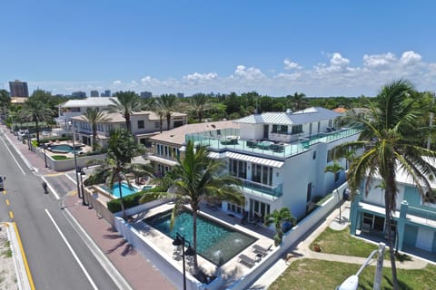 Aerial view facing southwest