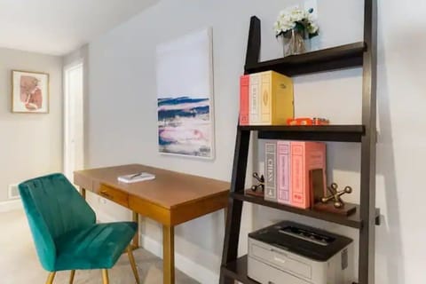 Desk and printer are located in the basement for all your office needs during your stay.