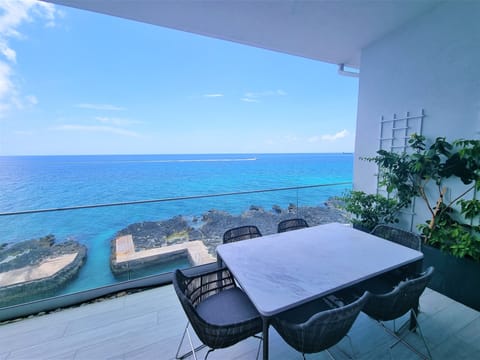 Luxury Condo, 1 Bedroom, Ocean View | Terrace/patio