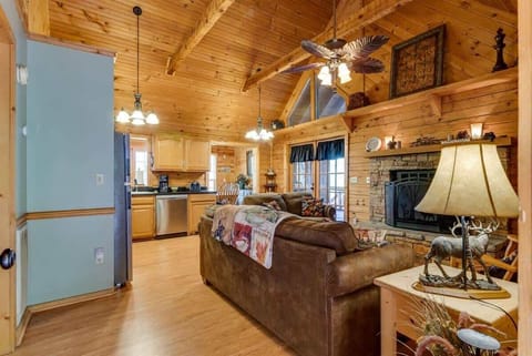Cozy living room by the kitchen!