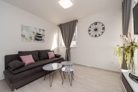 Apartment, 1 Bedroom, Terrace | Living area | 48-cm flat-screen TV with satellite channels, TV