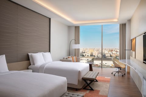 Grand Room, 2 Double Beds, City View | Premium bedding, memory foam beds, minibar, in-room safe