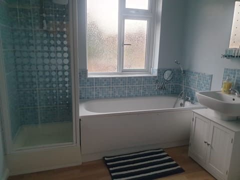 House | Bathroom | Separate tub and shower, deep soaking tub, hair dryer, towels