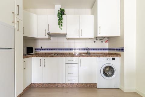 Family Apartment, 2 Bedrooms | Private kitchen | Fridge, microwave, electric kettle, toaster