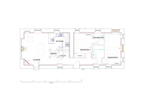 Floor plan | Kingfisher Cottage - Strathisla Farm Cottages, Meigle
