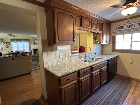 Kitchen: Dble Sinks, Garbage Disposal, & Dishwasher--Hand & Dish Soaps Provided