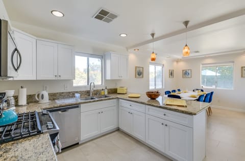 Brand New Kitchen and Appliances, Gas Stove, Oven, Microwave, Dishwasher