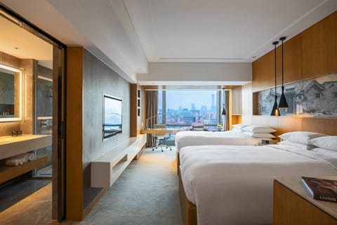Room, 2 Double Beds, City View | Premium bedding, down comforters, minibar, in-room safe