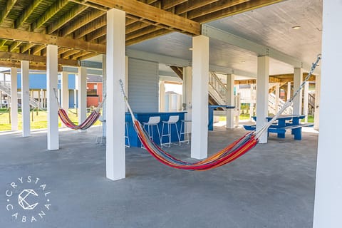 Hammocks, you're at the beach, for chillin and snoozin!