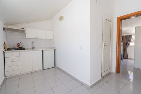 Basic Apartment, 1 Bedroom, Partial Sea View | Private kitchen | Mini-fridge, stovetop, electric kettle, griddle