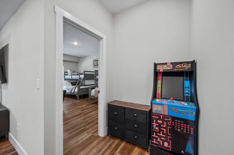 Tons of games on the stand up arcade game