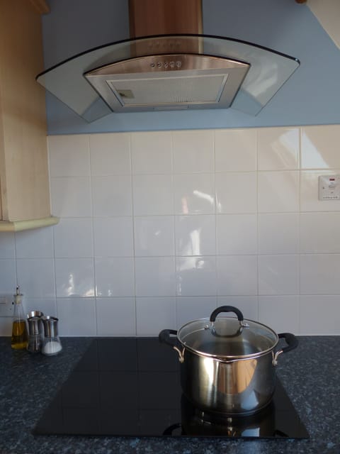 Large pot, perfect for cooking local shellfish (lobster, crab, langoustine)