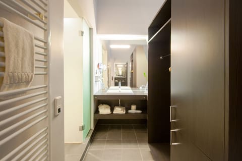 Deluxe Double Room | Bathroom | Separate tub and shower, rainfall showerhead, free toiletries