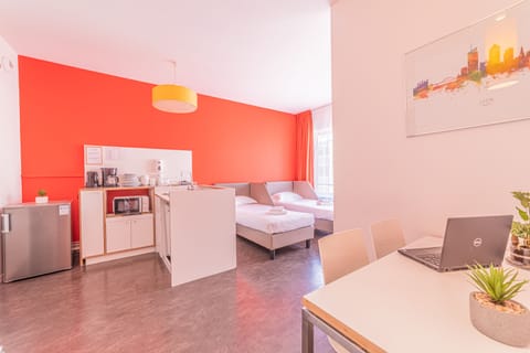 Superior Apartment, 2 Bedrooms | Living area | 16-inch flat-screen TV with digital channels, TV