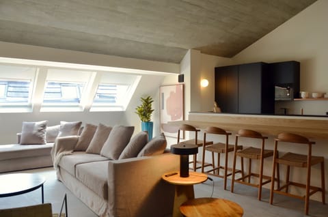 Premium Duplex, 2 Bedrooms | Living area | 55-inch Smart TV with satellite channels, TV, Netflix