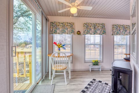 View Alternate view of sunroom and entry.