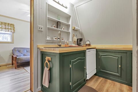 Kitchen with a dishwasher