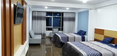 Comfort Quadruple Room | Individually furnished, desk, free WiFi, bed sheets