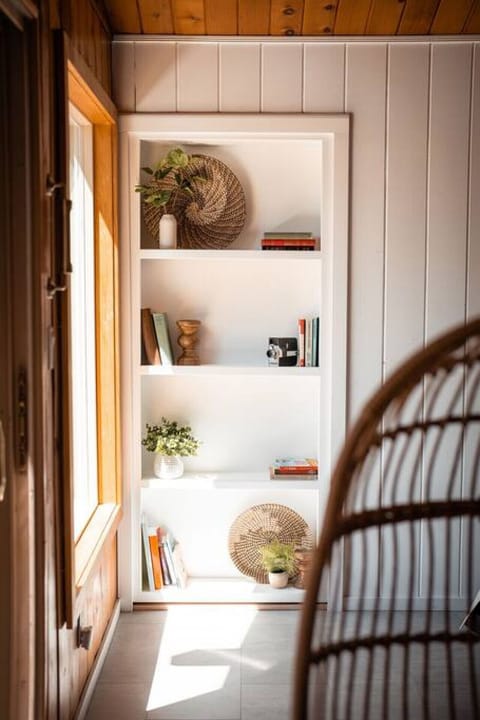 Grab a book off the bookcase to enjoy