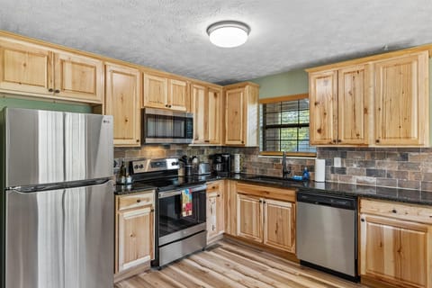 Fully stocked kitchen
