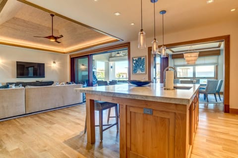 Condo, 3 Bedrooms, Balcony, Ocean View (Molokai - 6 Building) | Private kitchen | Fridge, microwave, oven, highchair