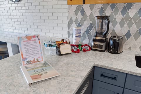 House rules & complimentary snacks.