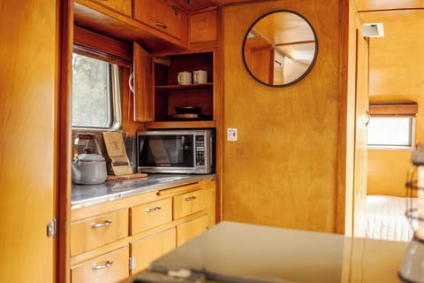 Mobile Home | Private kitchen | Fridge, microwave, coffee/tea maker, electric kettle