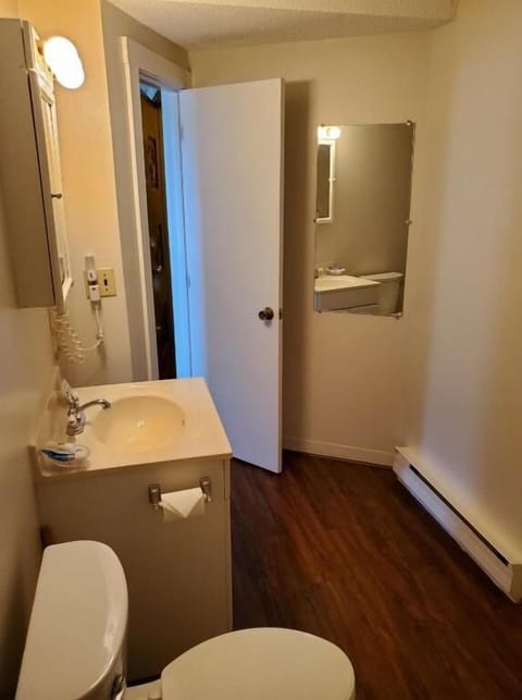 Deluxe Studio | Bathroom | Combined shower/tub, hair dryer, towels, soap