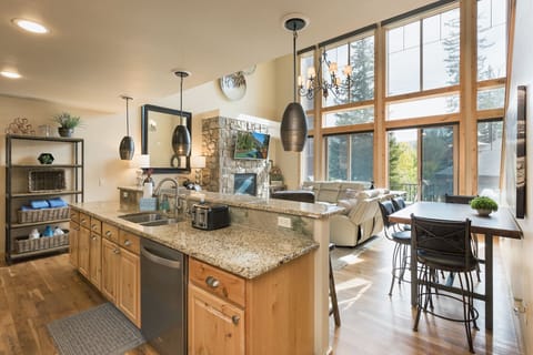 Main Living Space, Dining and Kitchen