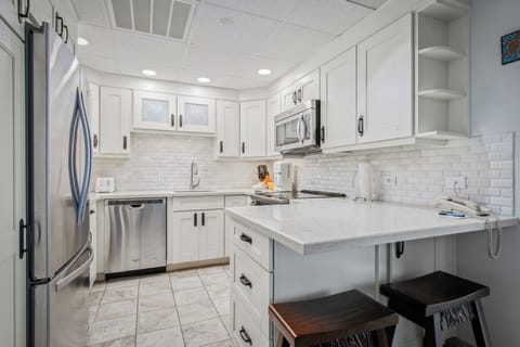 Condo, 2 Bedrooms, Oceanfront | Private kitchen | Fridge, microwave, oven, stovetop