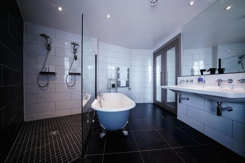 Suite | Bathroom | Free toiletries, hair dryer, towels, soap