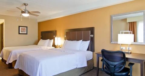 Suite, 2 Queen Beds, Accessible (Hearing) | In-room safe, desk, WiFi, bed sheets