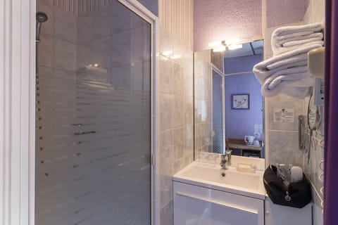 Single Room | Bathroom | Hair dryer, towels