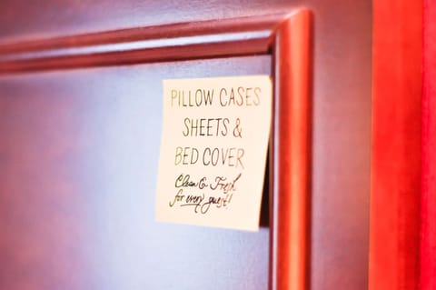 Blackout drapes, iron/ironing board, free WiFi, bed sheets