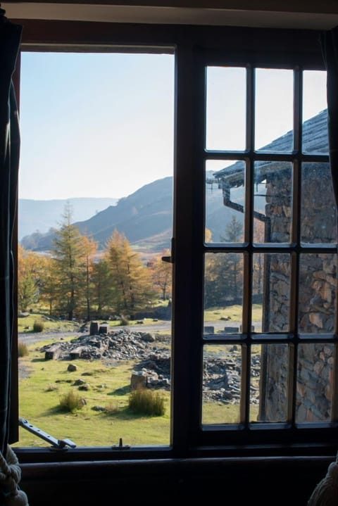 View of Lake District mountains from Sawyers Cottage