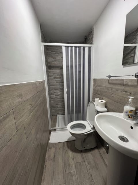 Rainfall showerhead, hair dryer, towels