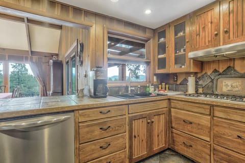 Fully stocked kitchen