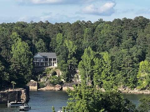 View of house from HWY 225 bridge