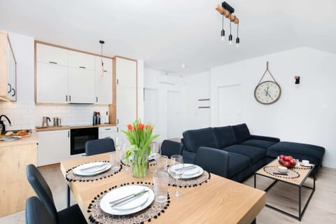 Dining table in the living room. 