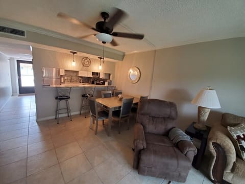 Condo, Multiple Beds, Kitchen, Beach View | Living room | 40-inch flat-screen TV with cable channels, TV