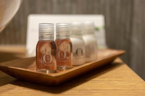 Free toiletries, hair dryer, bidet, towels